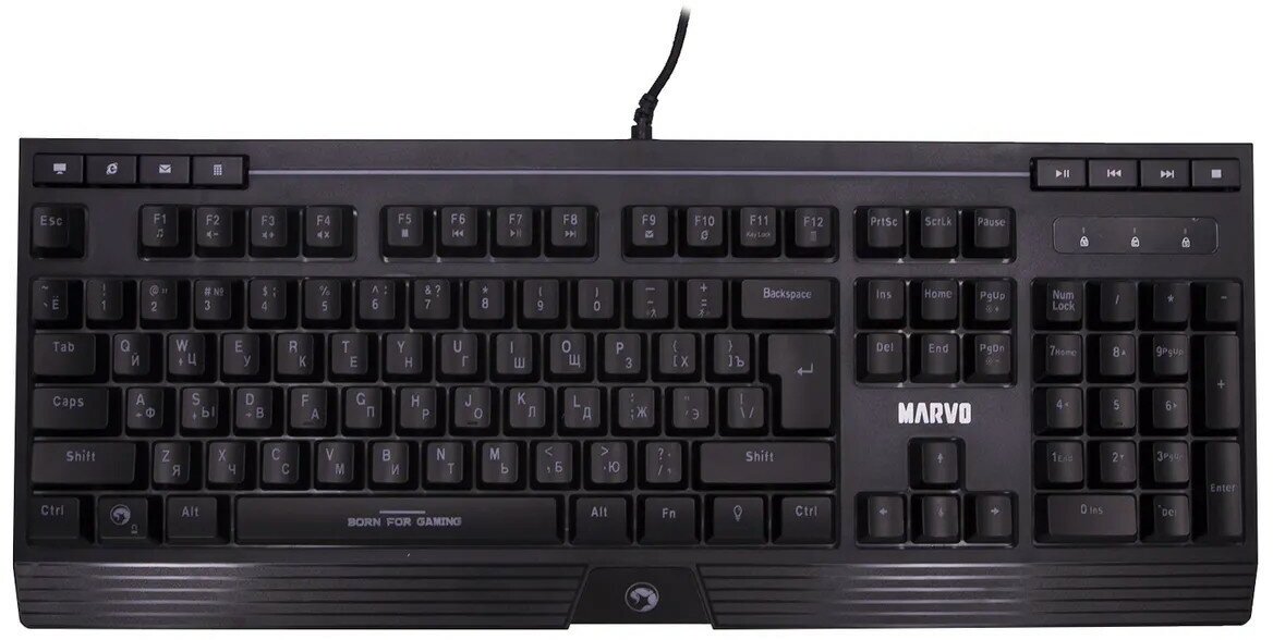 PC Игровая клавиатура Marvo KG880 USB Gaming с подсветкой, ПК