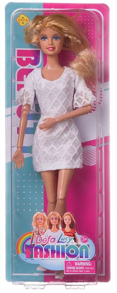 Кукла Defa Lucy &quotМодная девушка&quot, в белом платье, 28см 8406d/белое