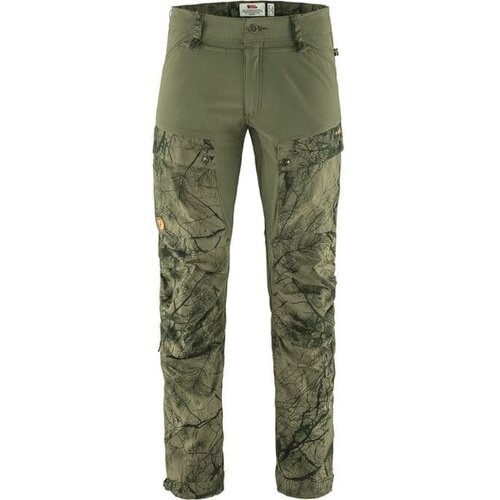  брюки Fjallraven, карманы, размер 48, зеленый