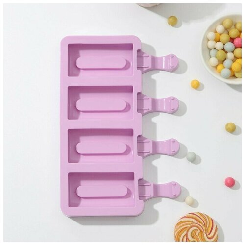 Форма для мороженого Сицилия 195 x 11 см 4 ячейки 68 x 35 см в ассортименте 1 шт 299₽