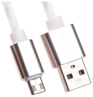 Кабель Liberty Project USB - microUSB 1 м белый/зеленый