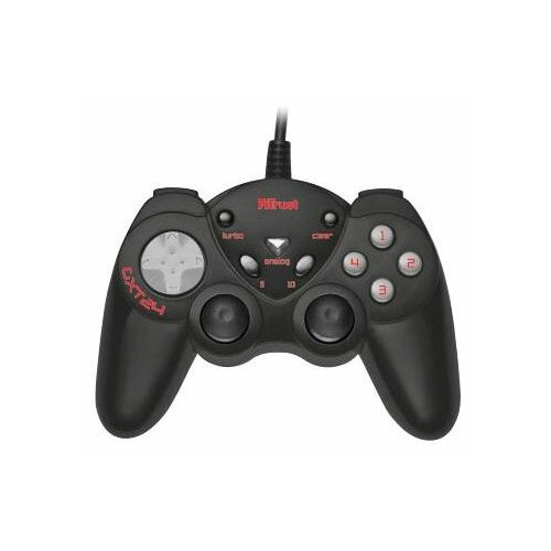 Геймпад Trust GXT 24 Compact Gamepad черный PC, проводной