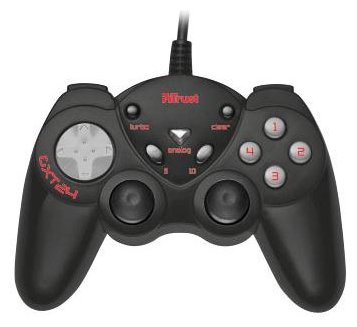 Геймпад Trust GXT 24 Compact Gamepad черный PC, проводной