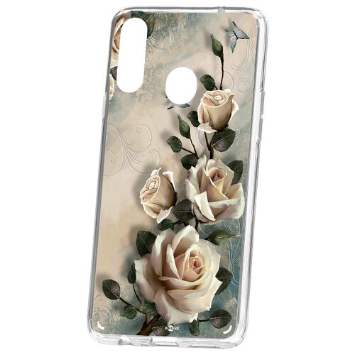 фото Чехол на samsung galaxy a20s kruche print белые розы