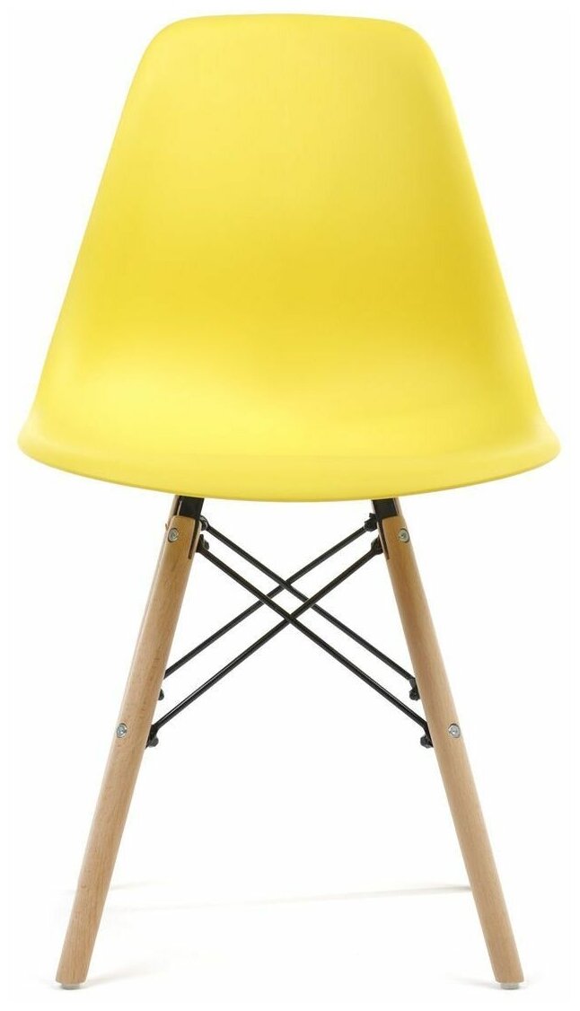 Комплект кухонных стульев для дома CH 20, 4 шт, CH 20, пластик желтый, - фотография № 3