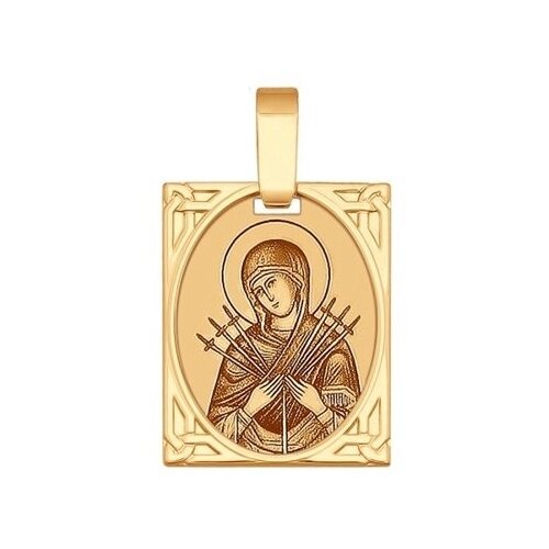 фото Подвеска из красного золота 102238 sokolov