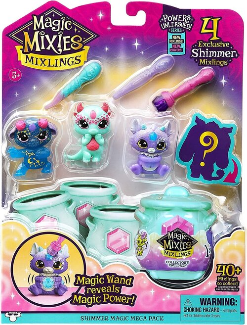 Moose Magic Mixies Mixlings Sparkle Magic Mega 4 pack мини котёл с четырьмя питомцами Микслинг 14692
