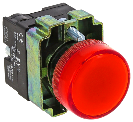 Лампа сигнальная BV64 красная EKF PROxima xb2-bv64
