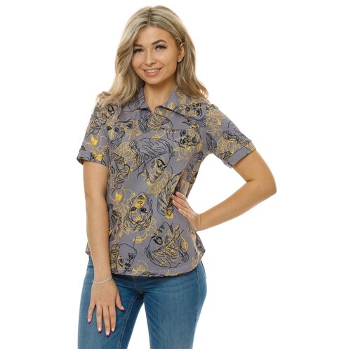 фото Футболка lovetex.store, размер 44, фиолетовый