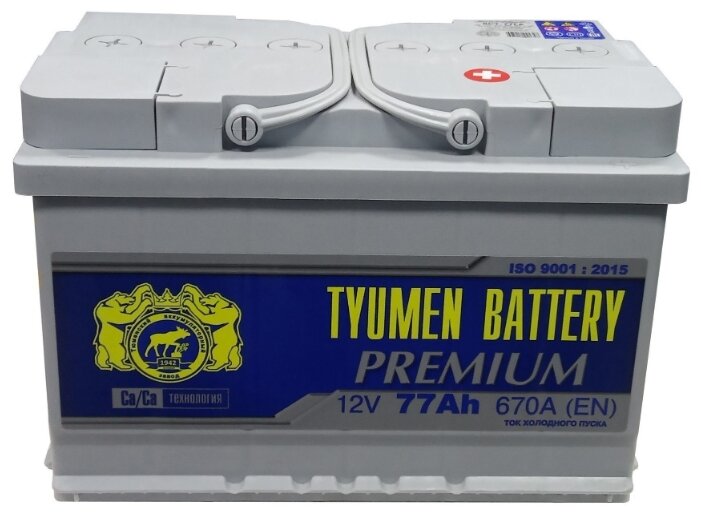 Автомобильный аккумулятор TYUMEN BATTERY PREMIUM 6СТ-77L 670А п.п.
