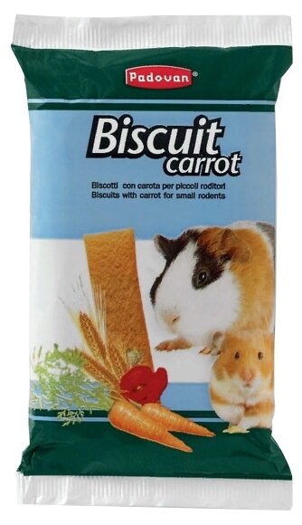 Лакомство для грызунов Padovan Biscuit carrot