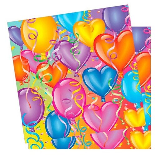 Салфетки Праздничное настроение 33см X 33см 20шт 108605