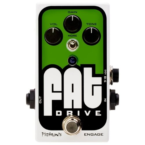 Pigtronix FAT Drive Педаль для электрогитары педаль эффектов pigtronix gamma drive micro