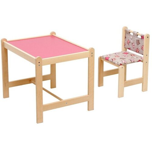 Набор детской мебели: стол + стул «Каспер», «Котята розовые»