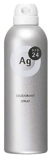 SHISEIDO "Ag DEO24" Спрей дезодорант-антиперспирант с ионами серебра без запаха 180 г