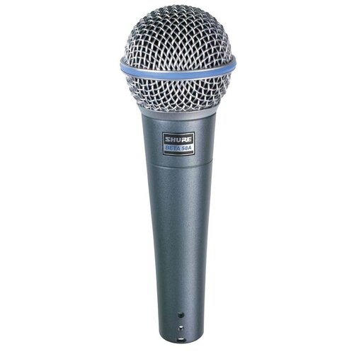 SHURE BETA 58A - микрофон вокальный динамический суперкардиоидный shure beta 56a инструментальный динамический микрофон для малого барабана и томов суперкардиоидный