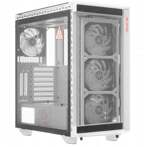 Корпус ADATA XPG BATTLECRUISER белый Mid-Tower, E-ATX, Micro-ATX, Mini-ITX, Standard-ATX, USB 3.2 Gen1 Type-A, USB 3.2 Gen1 Type-C компьютерный корпус xpg battlecruiser ii st white middle tower