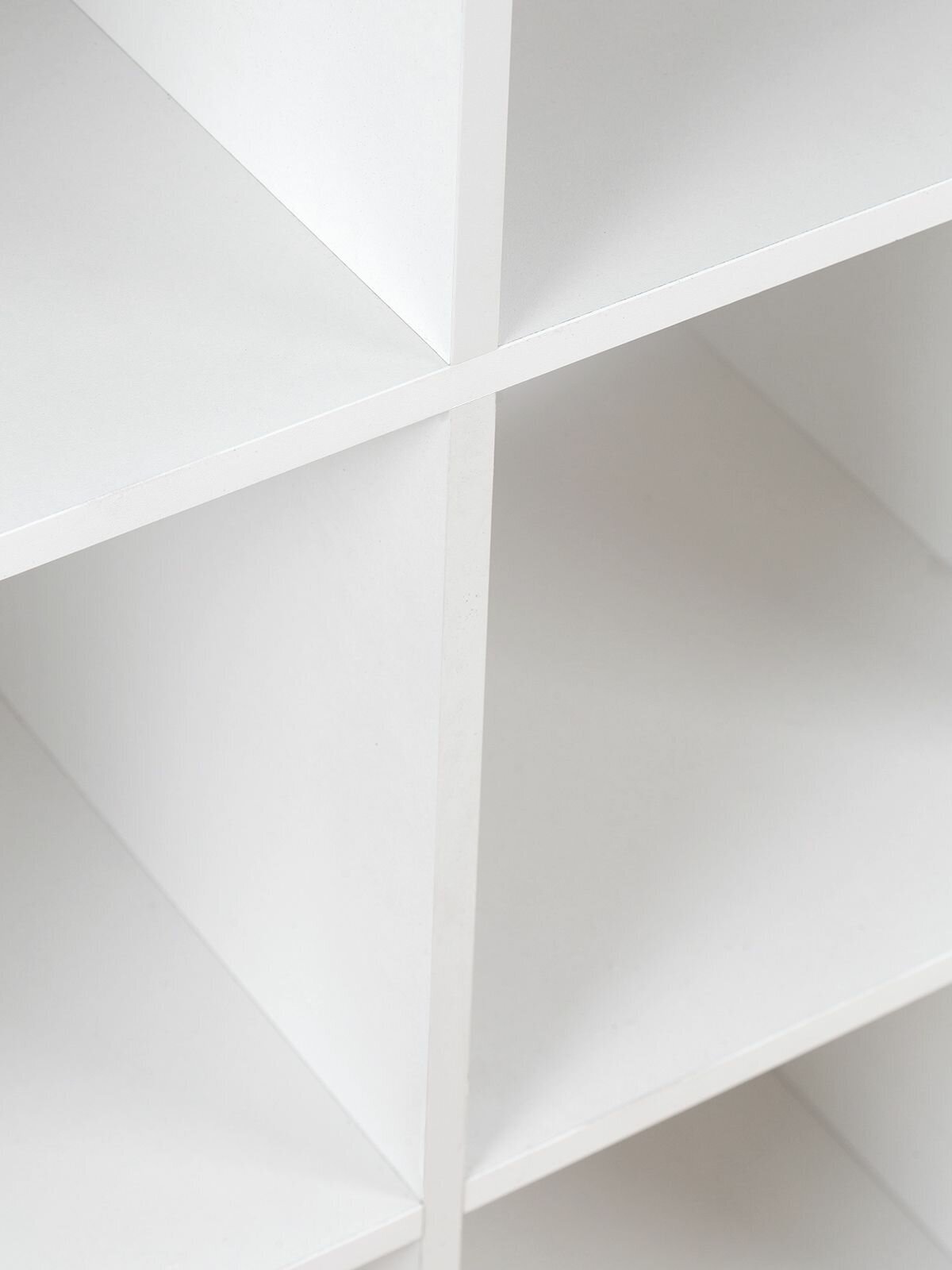 Стеллаж этажерка книжный универсальный деревянный открытый белый - 8 секций - фотография № 11