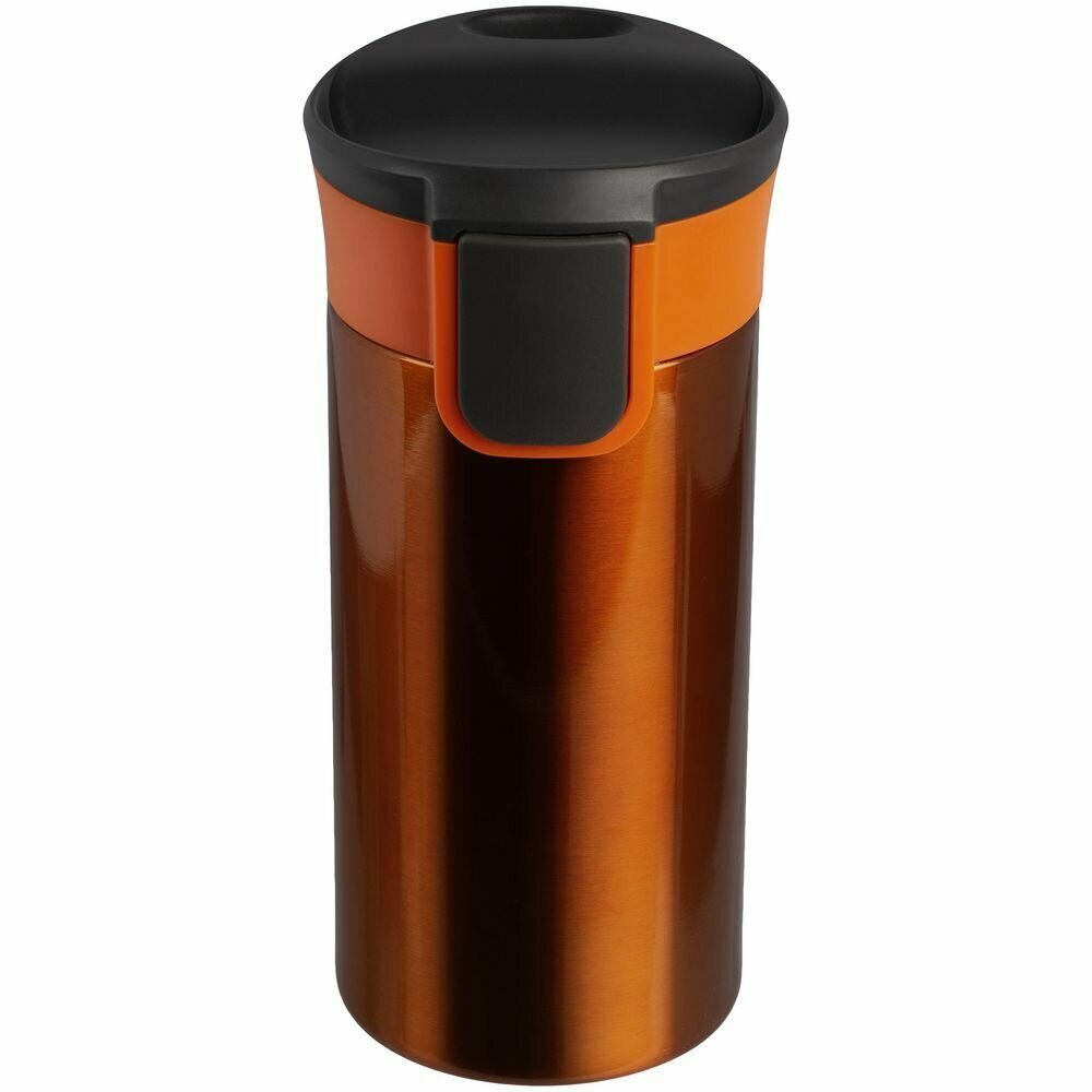 Термокружка для кофе мужская автомобильная женская для чая термостакан Tralee, оранжевый