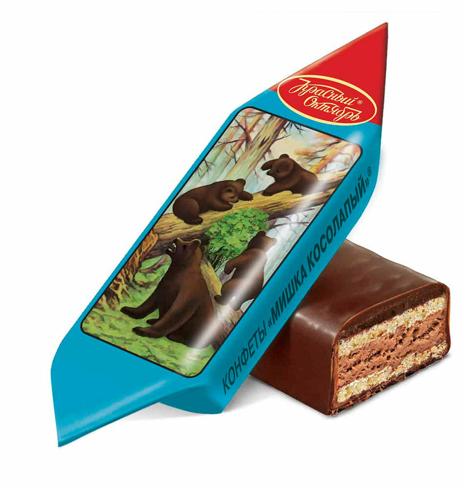 Конфеты шоколадные Красный Октябрь Мишка косолапый вес, 200 г