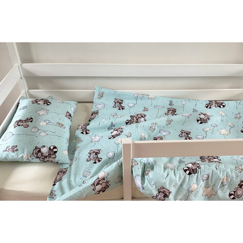 Комплект детского белья 160х80 см ТД-14 Постельное белье детское 80х160 с простыней на резинке 2050₽