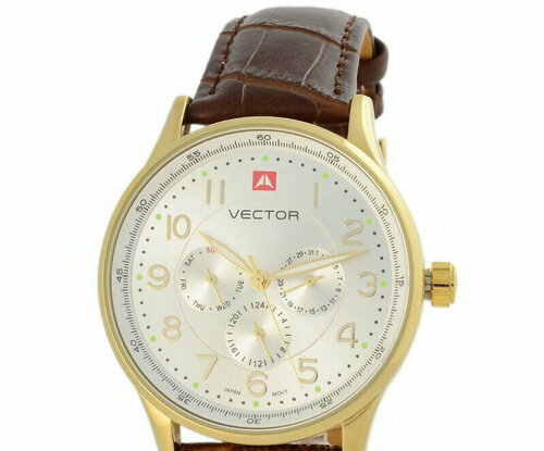 Наручные часы VECTOR Часы VECTOR VH8-018592 сталь, золотой