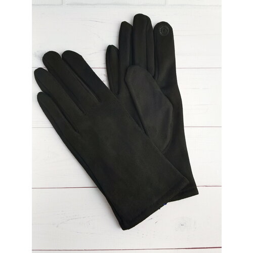 Перчатки трикотажные мужские зимние теплые цвет; черный размер 10
