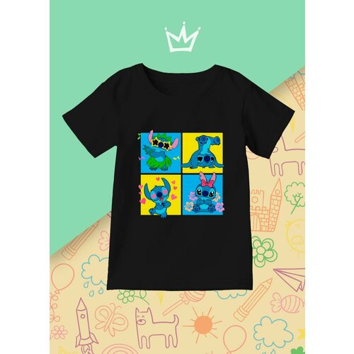 фото Футболка каждому своё, размер 128, черный