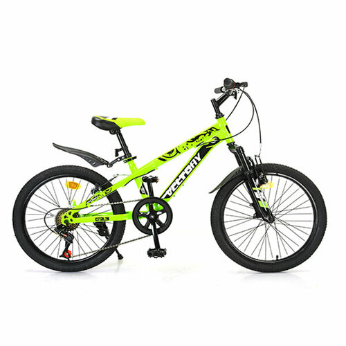 Велосипед детский VELTORY 20V-904/6-ти скоростной / желтый / 11 стальная рама / на рост 120-140см (7-11 лет)