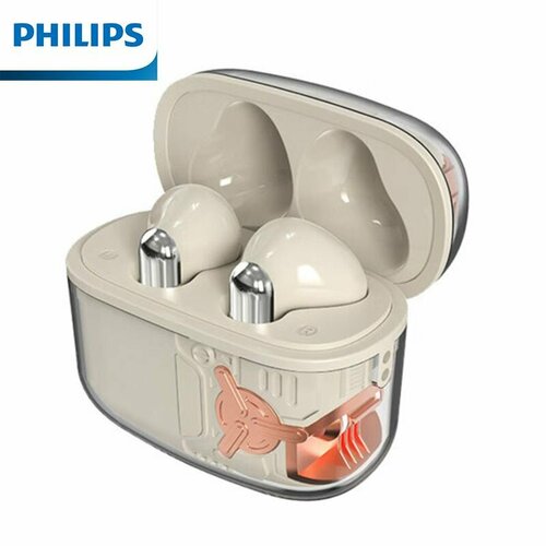Гарнитура Philips-TAT1168 true wireless Bluetooth с шумоподавлением -удобная в носке 24 часа автономной работы AI-микрофон для звонков в формате HD 559300₽