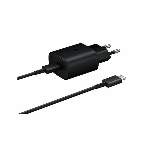 Зарядное устройство Samsung 25W Type-C + кабель Type-C Black EP-T2510XBEGRU сетевое зар устр buro tj 159w 10 5w 2 1a usb a универсальное белый