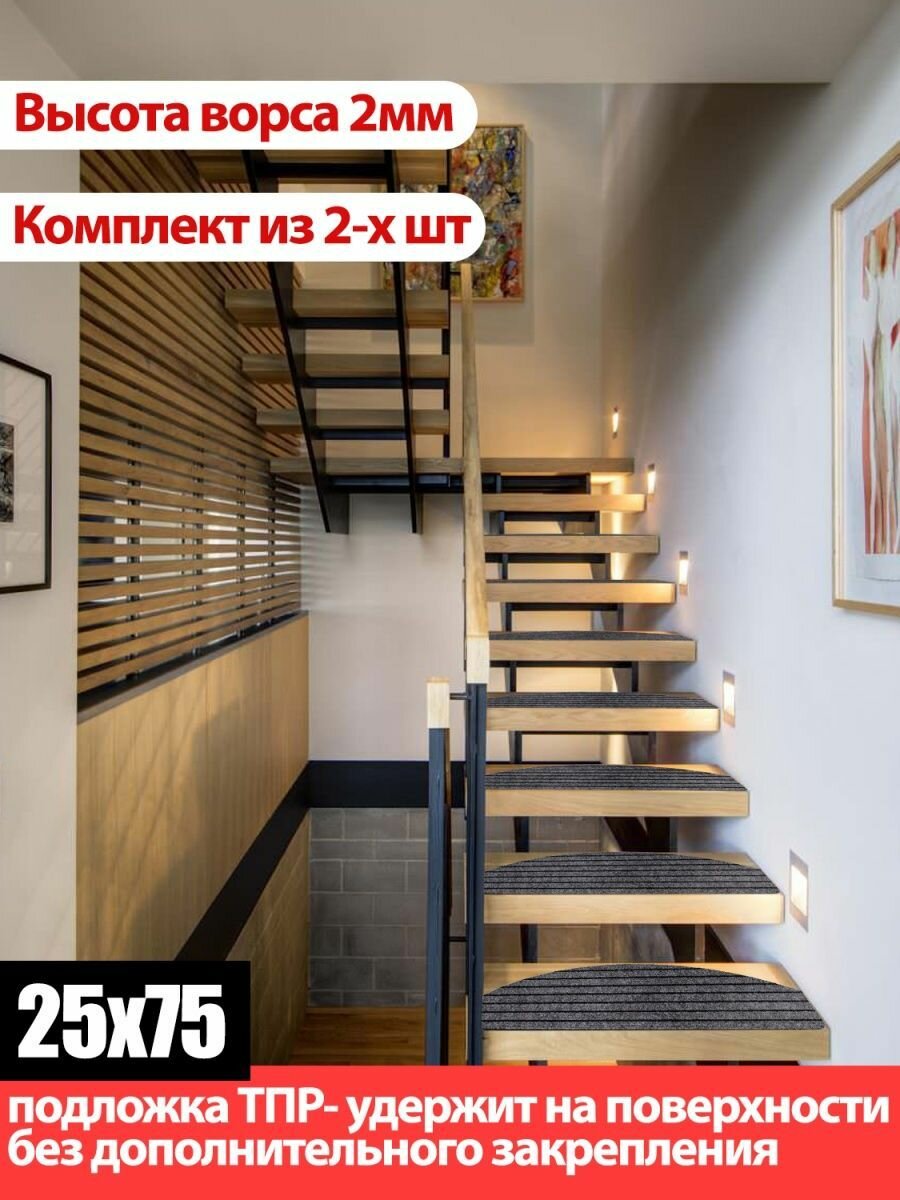 фото Коврики придверные ComeForte черный