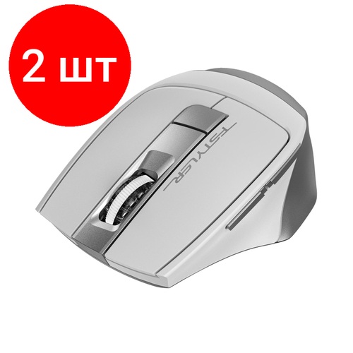 Комплект 2 штук Мышь компьютерная A4Tech Fstyler FB35S белыйсерый 2000dpiWLS BTRadio 570700₽
