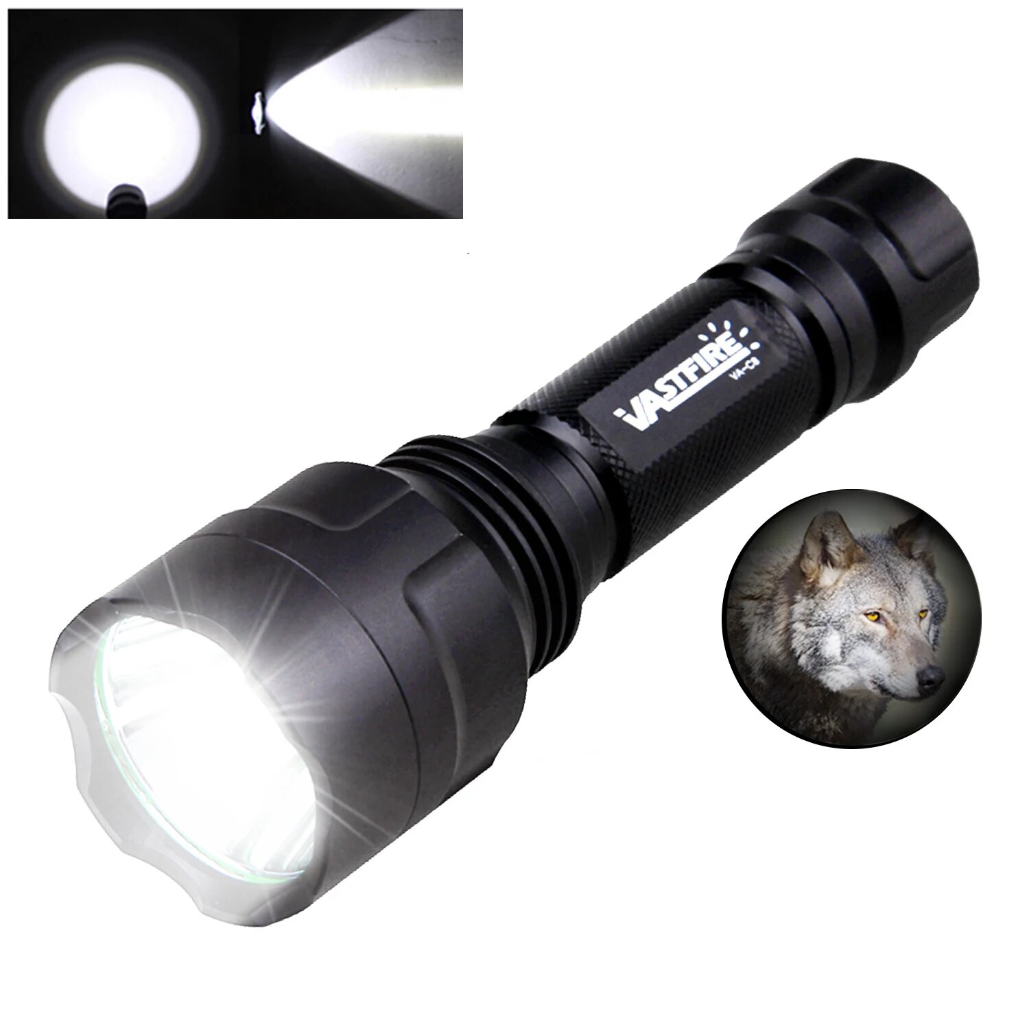 VASTFIRE Зеленый Тактический Фонарь C8s Алюминий without battery