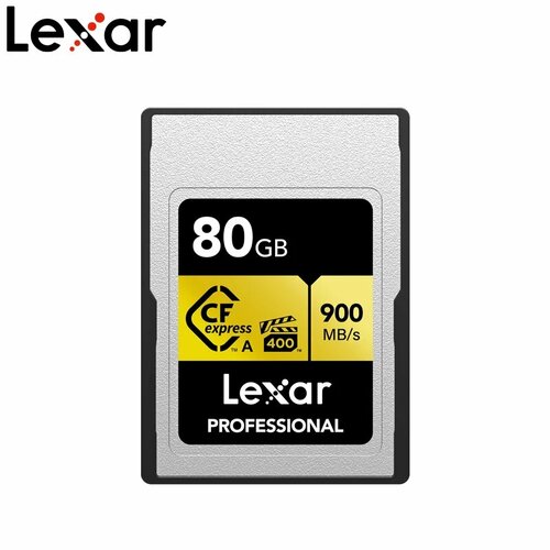 фото Lexar professional cfexpress type a card gold series 160/320 гб, 80gb
