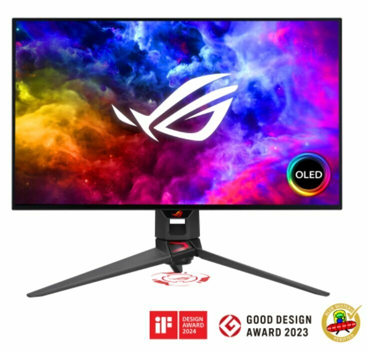 OLED Монитор ASUS ROG PG27AQDM (2023), 25601440, 109 PPI , 16:9 , 240 Гц , 10 Bit , 0,03 мс