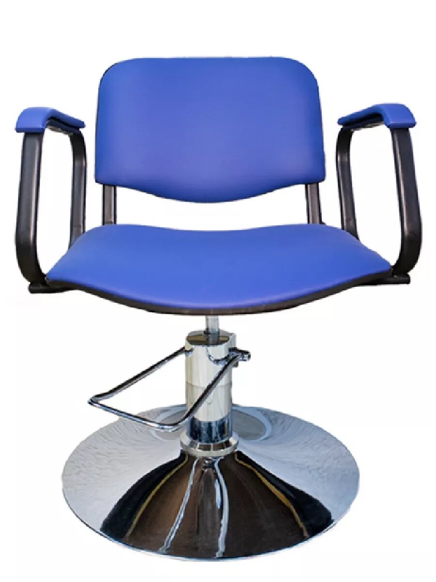 Кресло парикмахерское Kontakt диск синий — фото 1