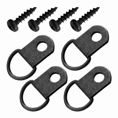 Петля-подвес D-кольцо бронза 4 шт 579₽