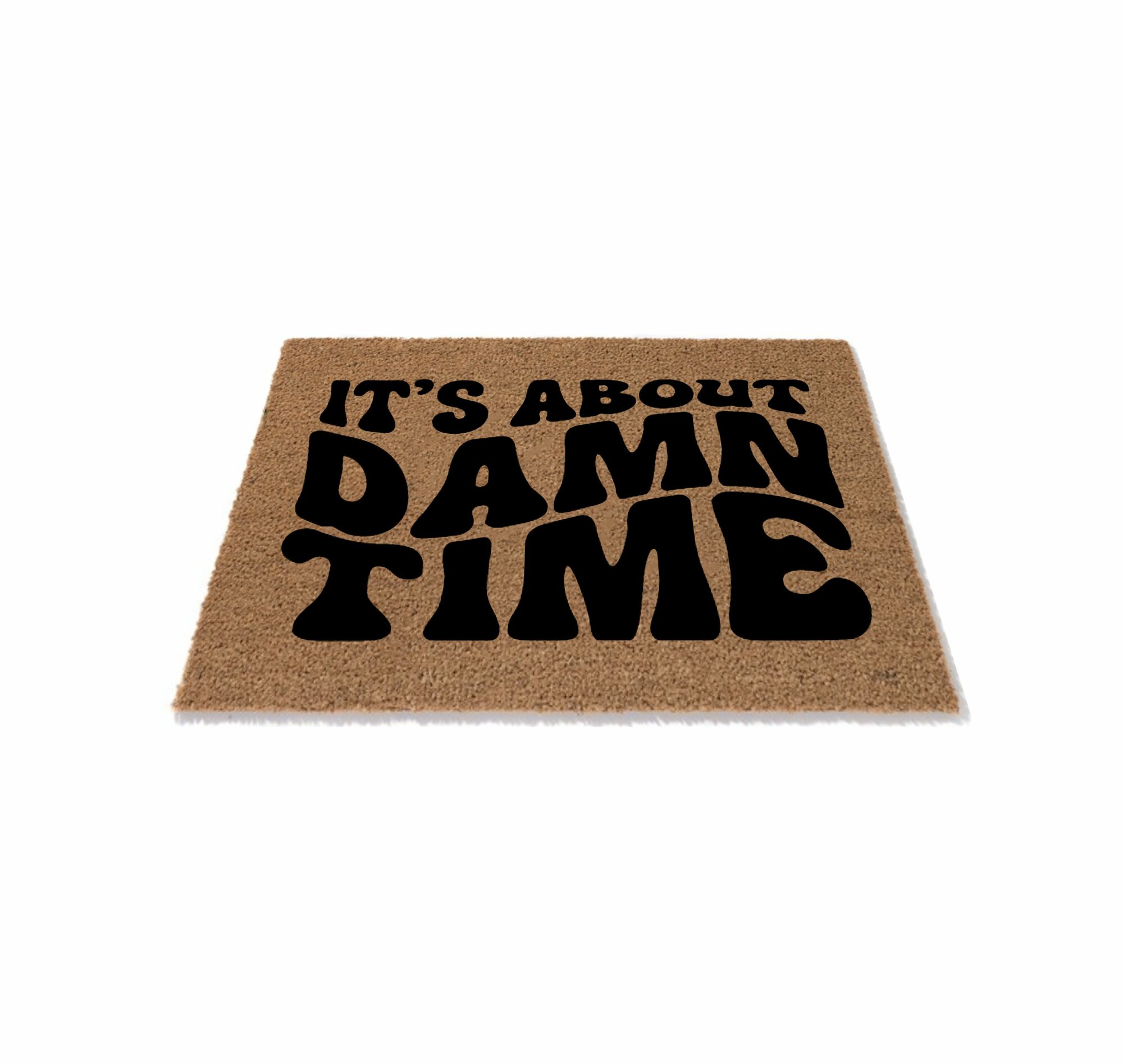 Ковёр Kicks Place It's About Damn Time коврик с надписью для обуви дизайнерский 40 х 60 см для интерьера дома и стиля