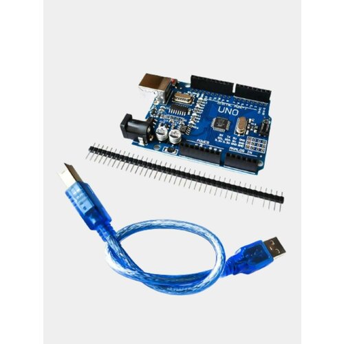 Контроллер Ардуино Arduino Uno R3 Atmega328P (CH340G), для Arduino с кабелем. 1 шт.