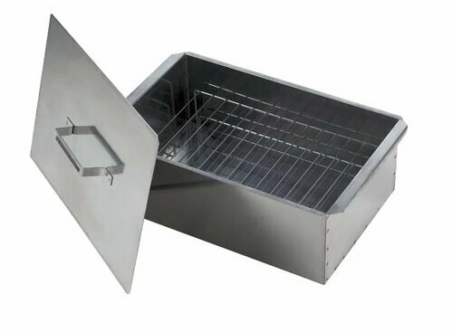Коптильня Кедр малая двухъярусная 420*270*175мм сталь 08мм