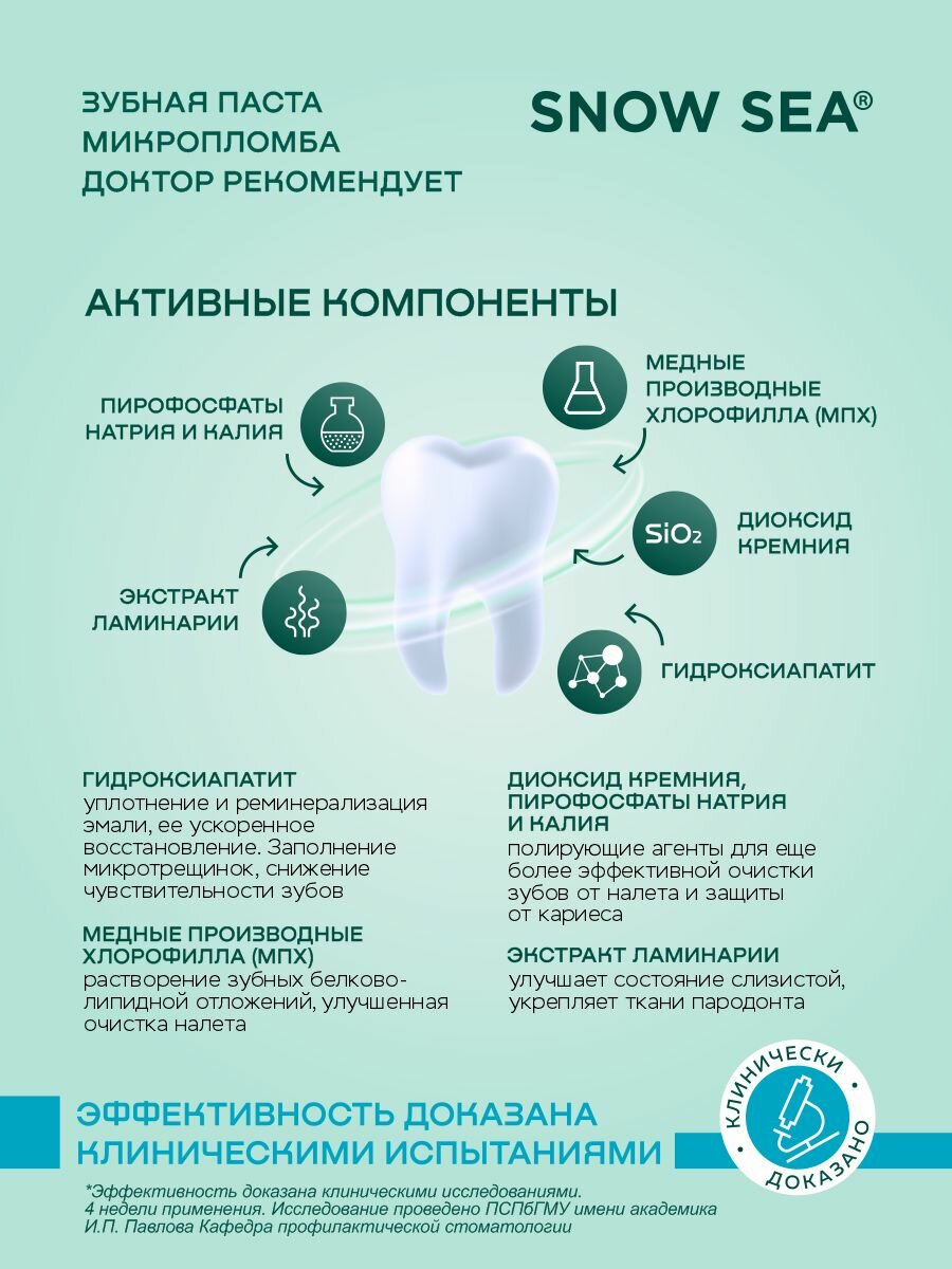 Зубная паста микропломба доктор рекомендует, 85 мл. — фото 1
