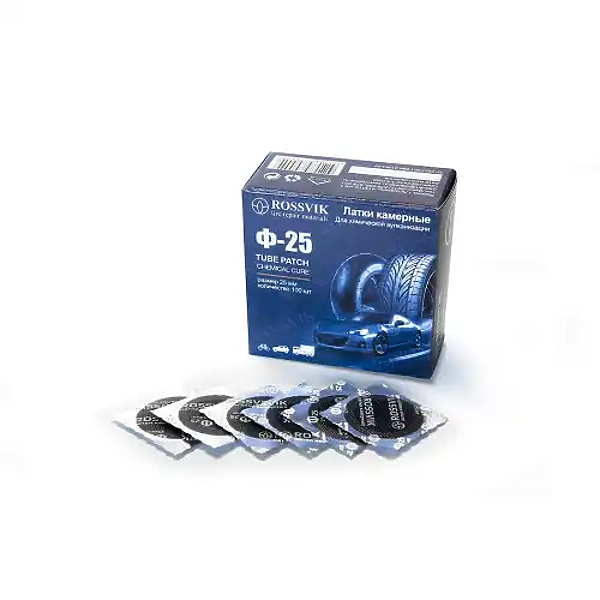 ROSSVIK F.25. K.100. латки круглые ф25, 100 шт. коробка\