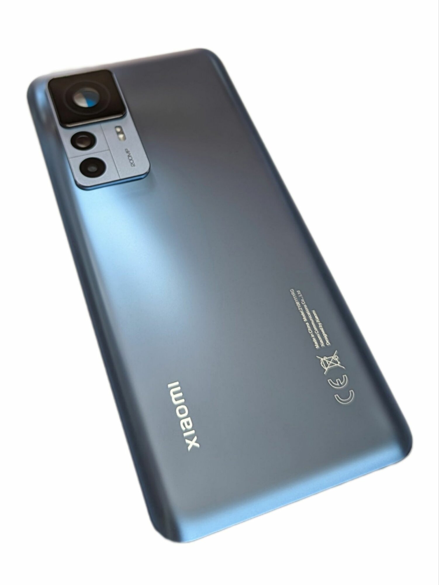 Xiaomi 12T Pro Задняя крышка со стеклами камеры синяя