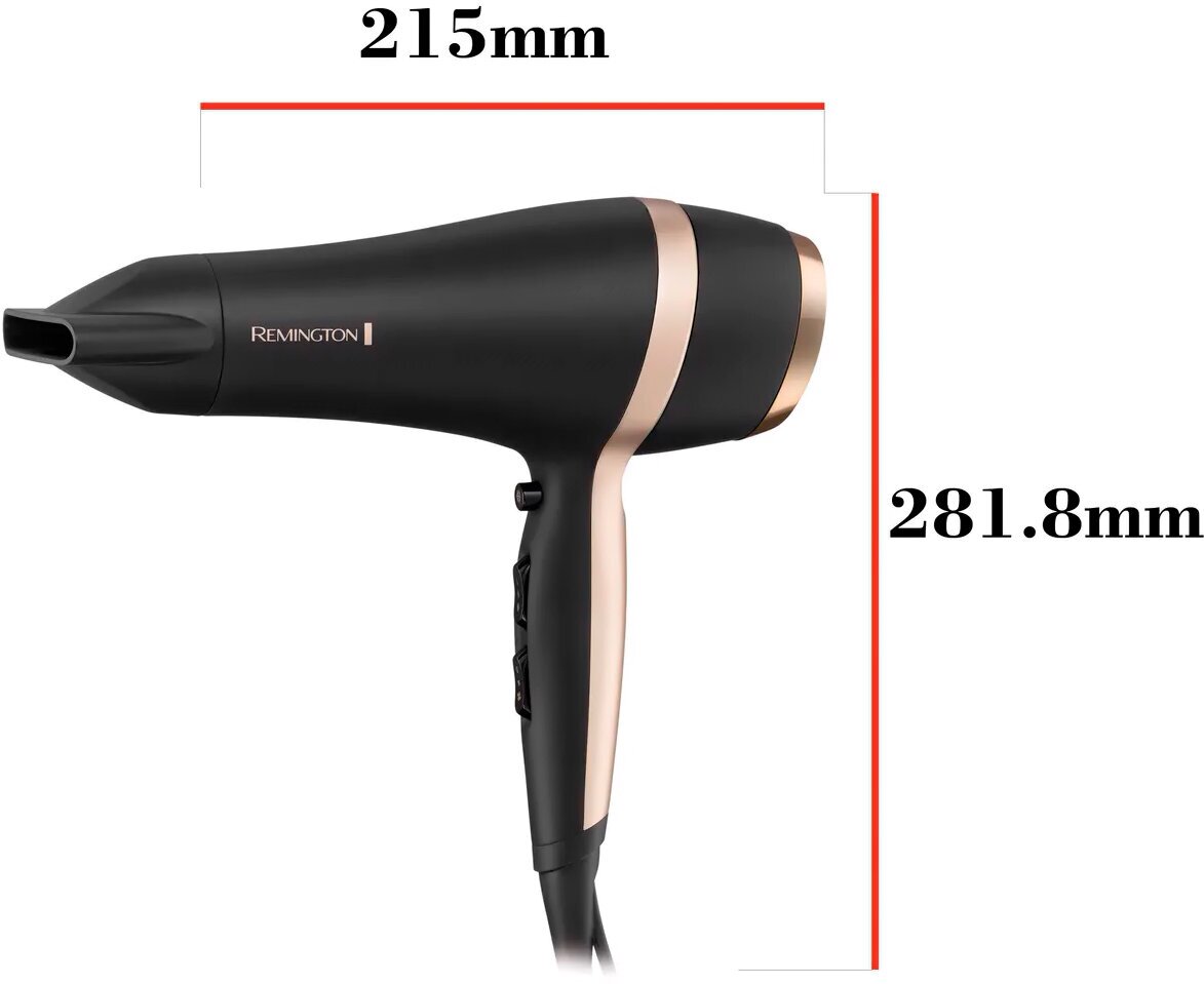 Фен Remington Salon Smooth D6940GP, 3 режима, холодный воздух, петля для подвешивания — фото 1