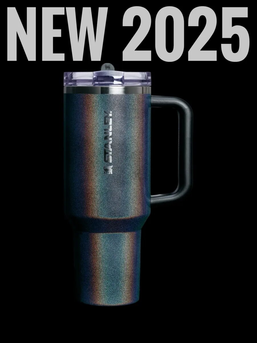 Термокружка Stanley The Quencher New 3.0, 40oz, 1180ml, нержавеющая сталь, новая крышка