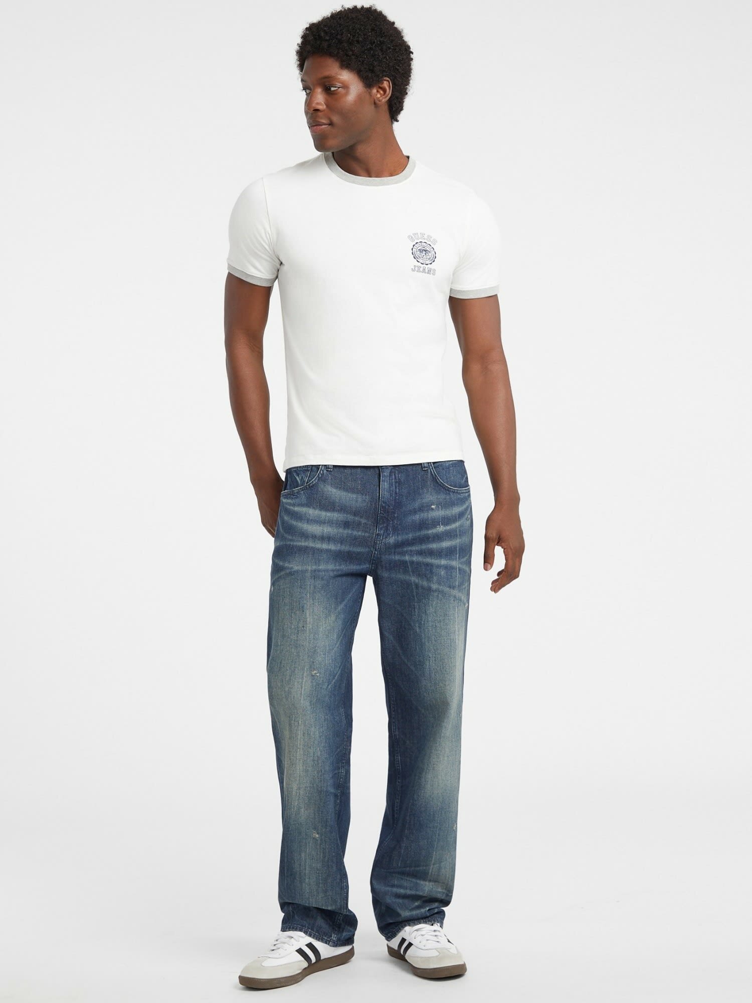 Джинсы багги GUESS GO BAGGY PANT, размер 34/34 JEAN, синий — фото 1