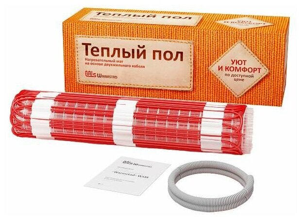 Комплект "Теплый пол" (мат) WSM 400Вт/2.70кв. м Warmstad 100035657200