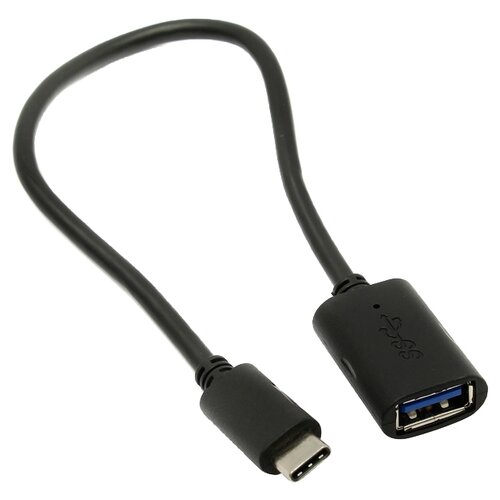 фото Кабель VCOM USB - USB Type-C (CU409) 0.2 м черный