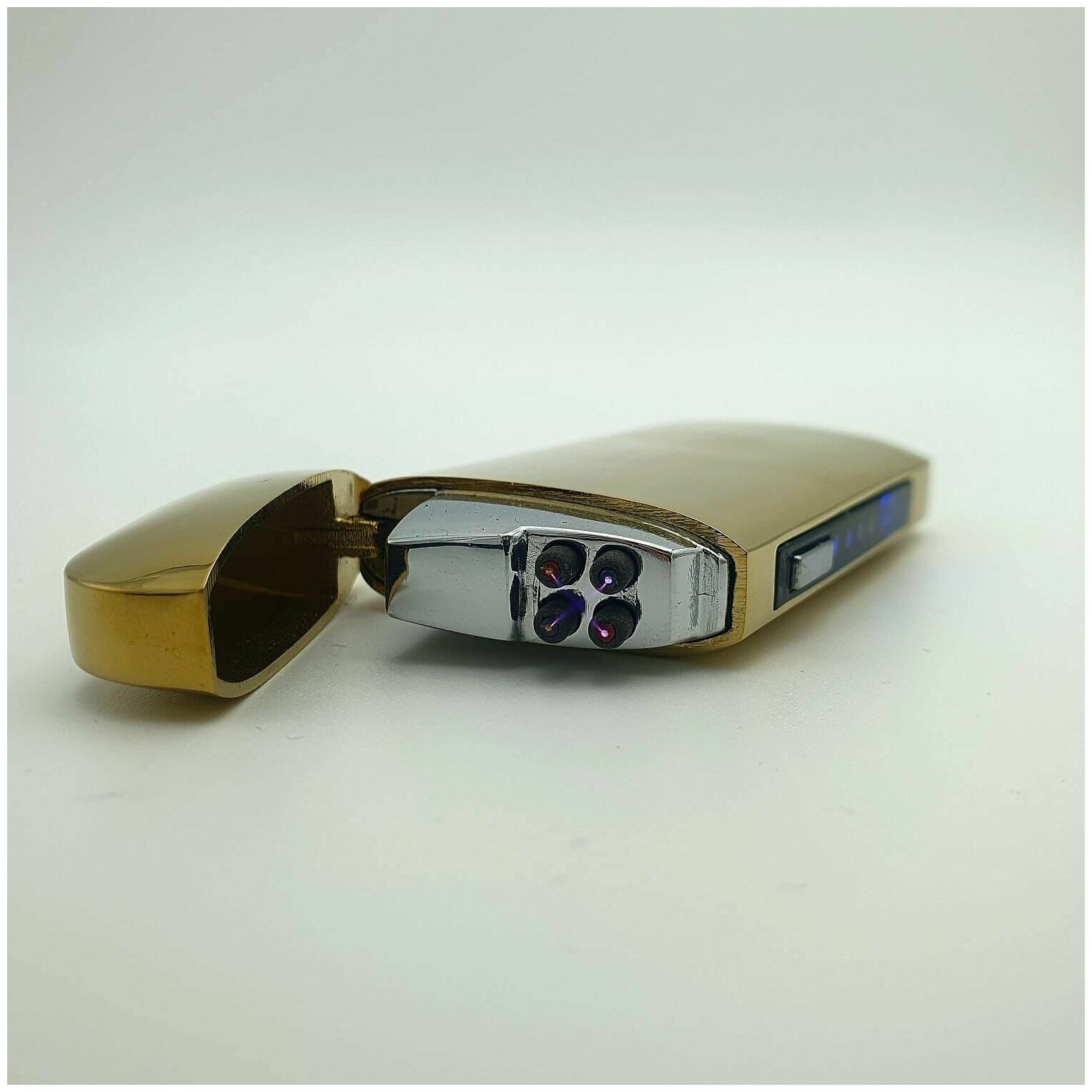 Зажигалка электрическая USB Luxlite Т003 Gold для мужчин - фотография № 3